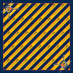 Custom designed scarf sketch by Barnard-Maine, Ltd.